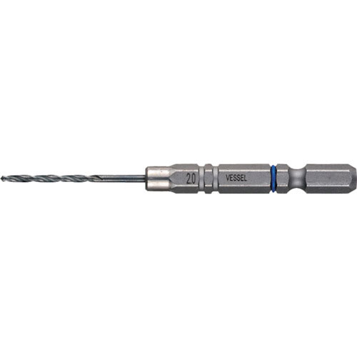 ベッセル クッションドリル(鉄工用)3本組 Φ2.0 全長82mm_