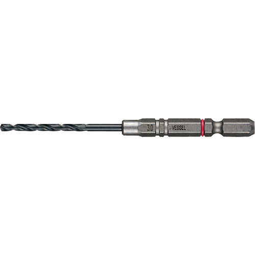 ベッセル　クッションドリル（鉄工用）３本組　Φ３．０　全長９８ｍｍ＿