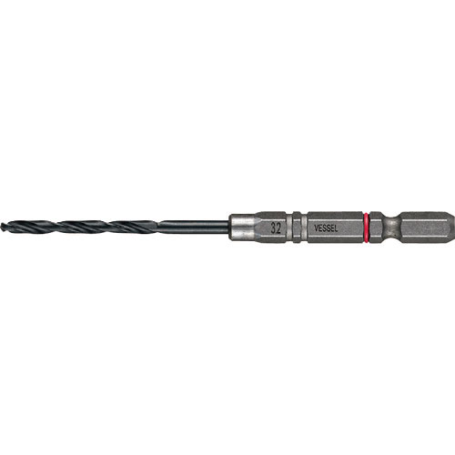 ベッセル クッションドリル(鉄工用)3本組 Φ3.2 全長98mm_