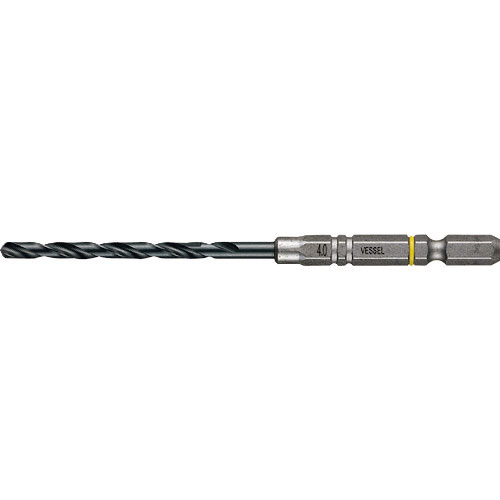 ベッセル クッションドリル(鉄工用)3本組 Φ4.0 全長108mm_