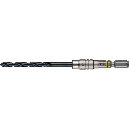 ベッセル クッションドリル(鉄工用)3本組 Φ4.5 全長114mm_