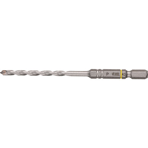 ベッセル 磁器タイル用ドリル APD ドリル径:4.3mm 有効長:50mm_