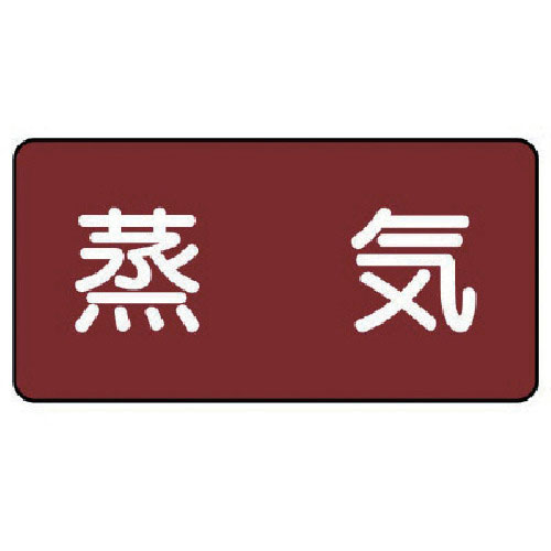 ユニット　配管ステッカー　蒸気（極小）　アルミ　３０×６０　１０枚組＿