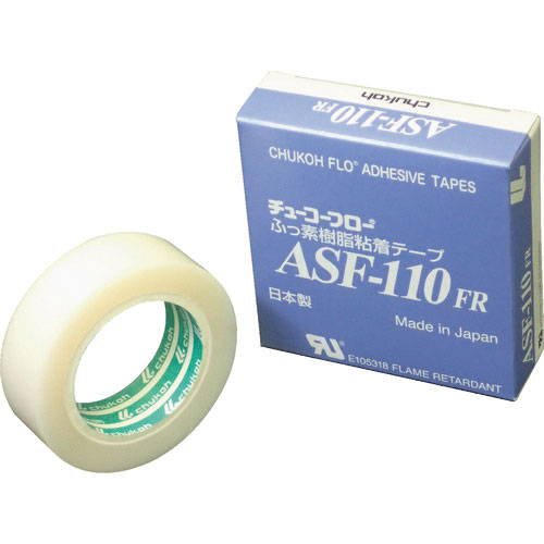 チューコーフロー　フッ素樹脂フィルム粘着テープ　ＡＳＦー１１０ＦＲ　０．２３ｔ×１９ｗ×５ｍ＿