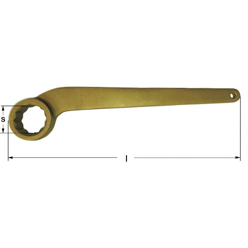 Ａｍｐｃｏスイス　防爆カーブヘッドボックスめがねレンチ　二面幅寸法４１ｍｍ＿