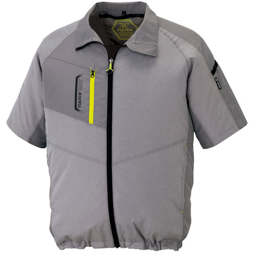 アイトス 空調服用半袖ジャケット(空調服TM) 杢グレー L_
