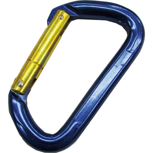水本　アルミカラビナ環なし（ブルー）　線径１１ｍｍ　長さ１０１ｍｍ＿