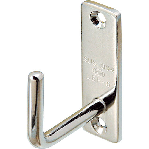 水本 吊金具(ビス止めタイプ) ステンレス ロングアイフック 18mm×60mm 使用荷重0.12k_