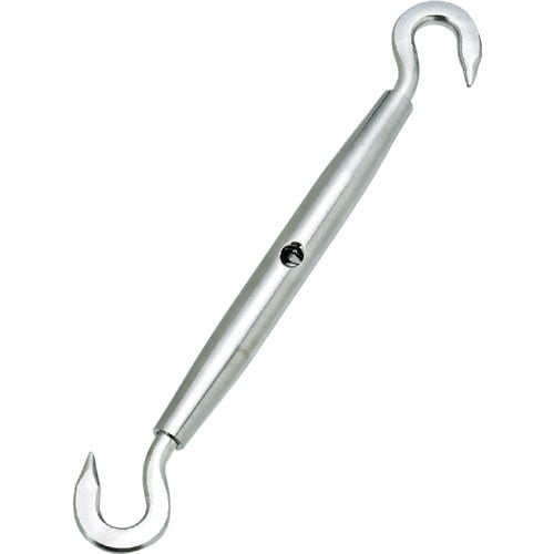 水本 ステンレス パイプターンバックルフック(フック&フック) 捻子径1分5厘 使用荷重0.39kN_