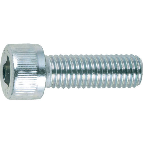 ＴＲＵＳＣＯ　六角穴付ボルト　三価白　全ネジ　Ｍ３×１８　３４本入　／キャップボルト（ＣＡＰ）＿