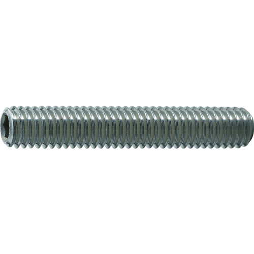 TRUSCO 六角穴付止めねじ 平先 ステンレス M6×25 15本入_