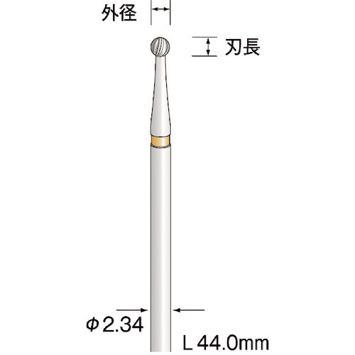 ミニモ　超硬カッター　スパイラルカット　φ１．１＿