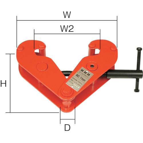 ＨＨＨ　ビームクランプ　１ｔ＿