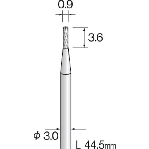 ミニモ　超硬カッター　スパイラルカット　Φ０．９＿