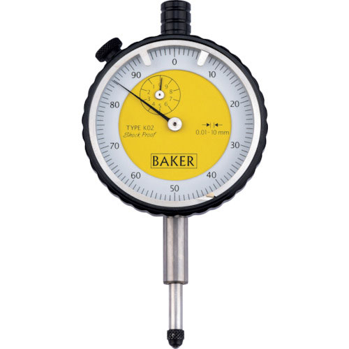BAKER 指針1回転未満ダイヤルゲージ タイプ56 0.01mm_