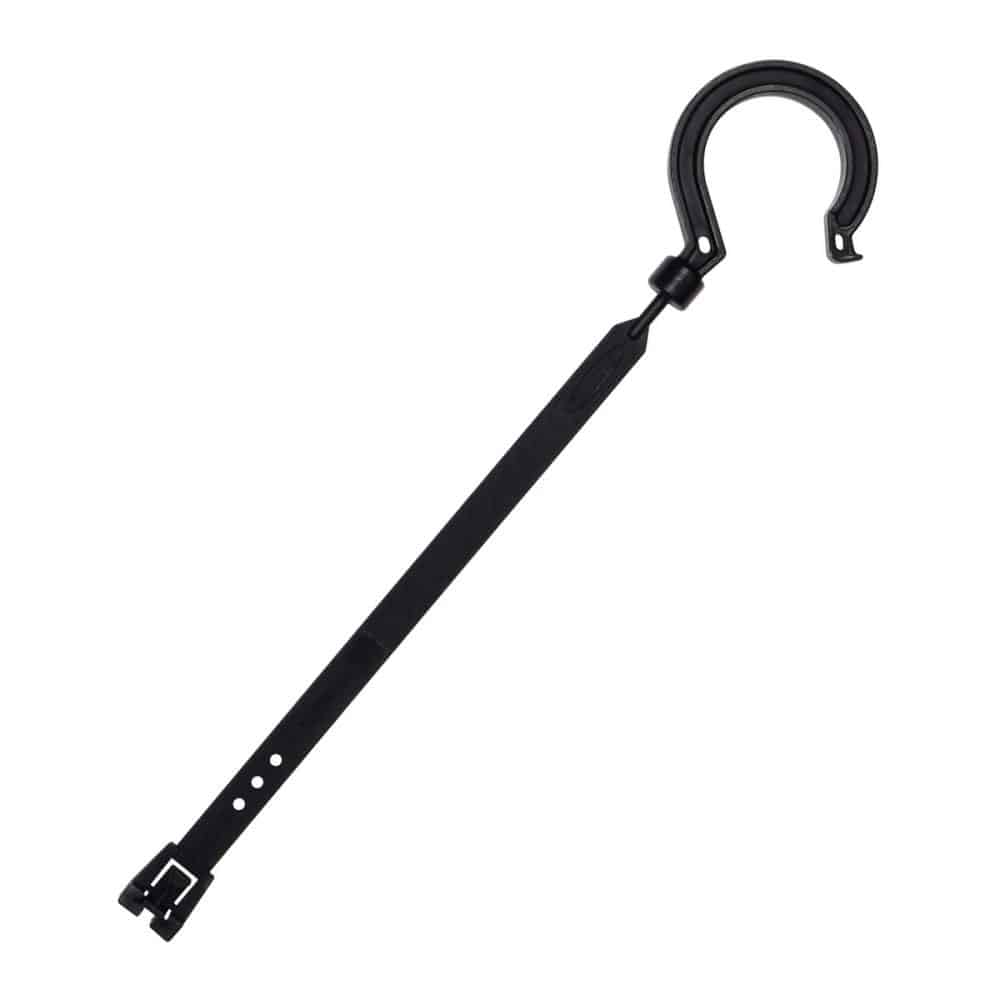 日動　万能フッカー　３００ｍｍ　単管フック付　【ブラック】