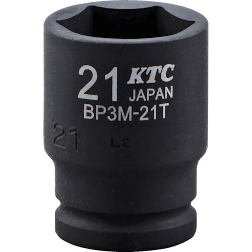 ＫＴＣ　９．５ｓｑ．インパクトレンチ用ソケット（セミディープ薄肉）　対辺寸法１０ｍｍ　差込角９．５ｍ＿