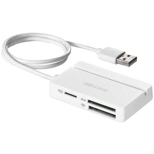 バッファロー　ＵＳＢ２．０　マルチカードリーダー／ライター　スタンダードモデル　ホワイト＿