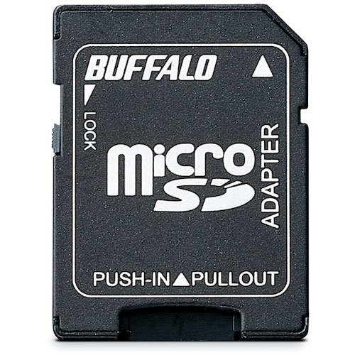 バッファロー microSDカード→SDカード変換アダプター_