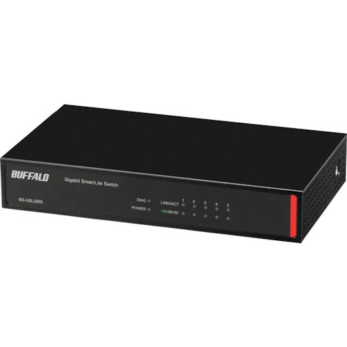 バッファロー　法人向け　Ｇｉｇａ対応　Ｌａｙｅｒ２　スマートＬｉｔｅスイッチ　５ポート＿