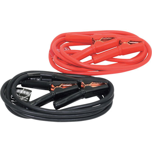 メルテック　ブースターケーブル　ＤＣ１２Ｖ／２４Ｖ・１００Ａ　３．５ｍ＿