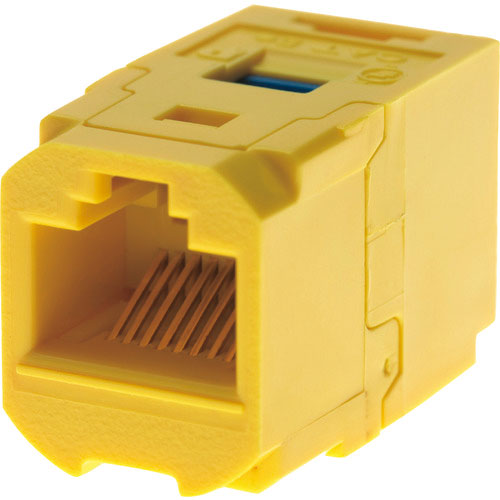 パンドウイット カテゴリ6 JJアダプタ(RJ45中継用ジャック) 黄_