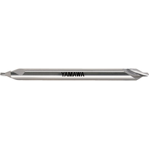 ヤマワ ロングシャンク強ねじれ溝A形60° センタ穴ドリル CE-SL L100 1X60°X4_