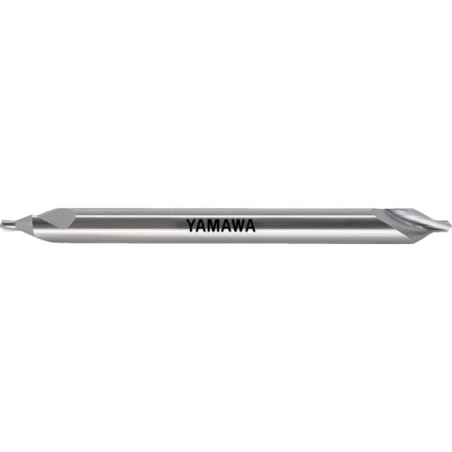 ヤマワ ロングシャンク強ねじれ溝A形60° センタ穴ドリル CE-SL L150 1X60°X4_