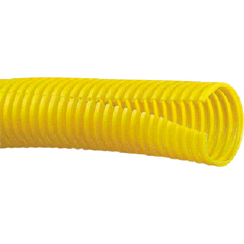 パンドウイット コルゲートチューブ ポリエチレン スリット付き黄 内径13.0mm 30.48m_