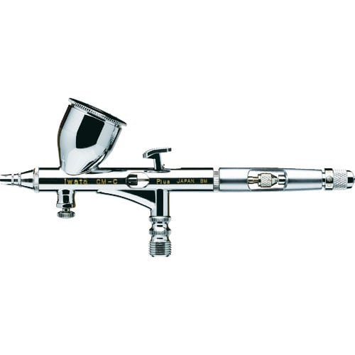 アネスト岩田　エアーブラシ（カスタムマイクロン）　空気調整つまみ付　ノズル径０．２３ｍｍ　カップ容量＿