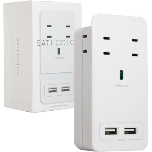 Fargo SATI COLOR AC4個口 4.2A USB ホワイト_