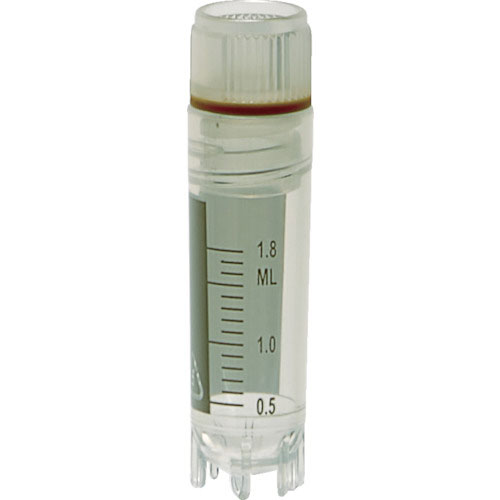 TRUSCO クライオチューブ(凍結保存用チューブ) 2ml 内ねじ 自立型 50個入_
