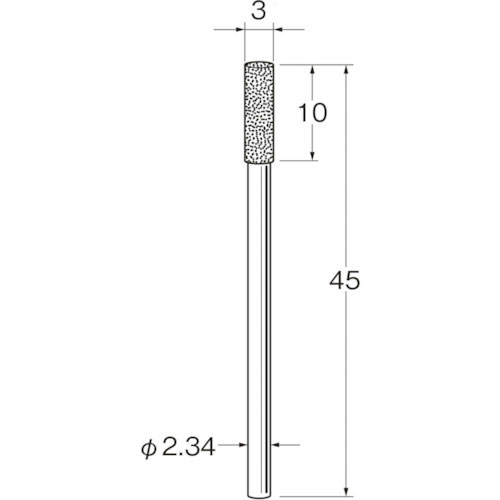リューター　軸付電着ダイヤモンド砥石Ｄ１１３０＿