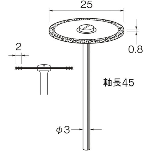 リューター 電着ダイヤモンドディスクD9618_