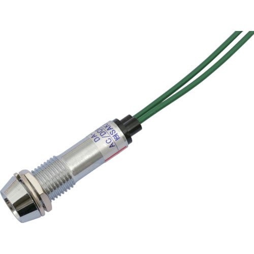 サカズメ LED表示灯 DA-10JPL (AC/DC100V接続)Φ10 緑_