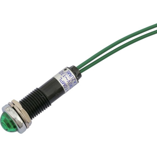 サカズメ LED表示灯 DA-10MPL (AC/DC100V接続)Φ10 緑_