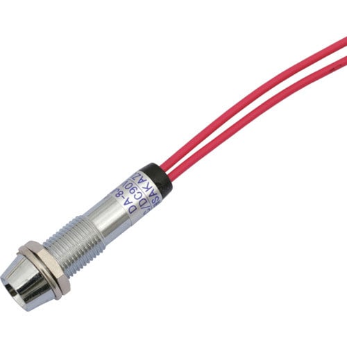 サカズメ LED表示灯 DA-8JPL (AC/DC100V接続) Φ8 赤_