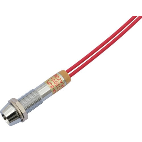サカズメ LED表示灯 DA-8JPL (AC/DC200V接続) Φ8 赤_