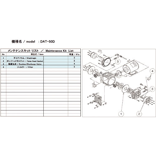 ＵＬＶＡＣ　真空ポンプ用メンテナンスキッド　ＤＡＴ－５０Ｄ用＿