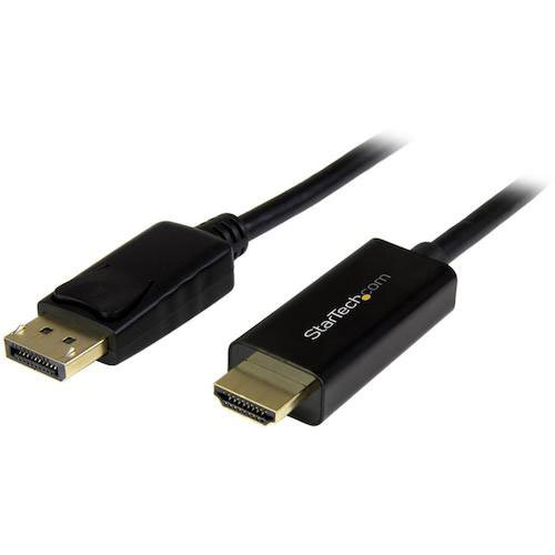 スターテック ディスプレイ変換ケーブル/DP 1.2 - HDMI 1.4/5m/4K30Hz/BK_