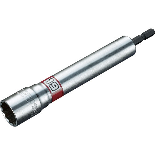 エビ 電ドルソケット“ストロック” ロングソケット 12角 対辺19mm_