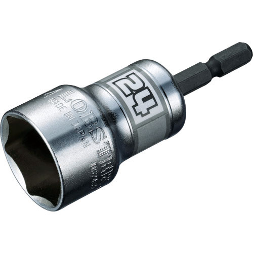 エビ 電ドルソケット“ストロック” ショートソケット 6角 対辺24mm_