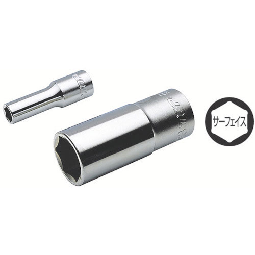 TOP サーフェイスディープソケット(パック入り) 差込角9.5mm 21mm_