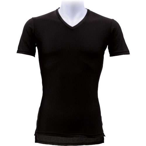 リベルタ デオドライズテック 半袖Vネック BLK (XL)_
