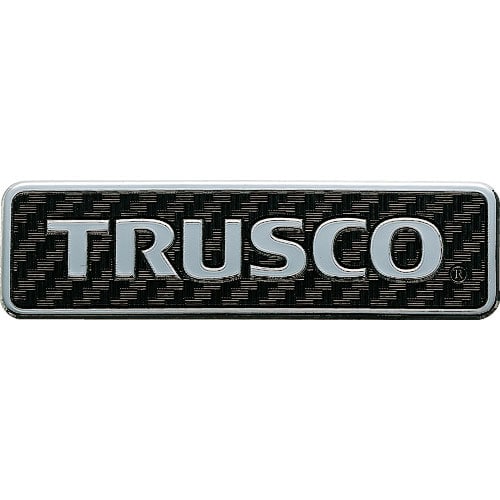TRUSCO 超耐候性軟質エンブレム TRUSCOロゴ文字のみ エンボス加工タイプ_