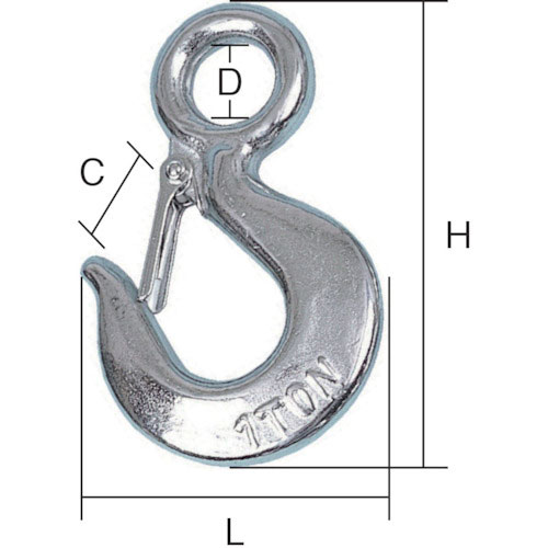 ＨＨＨ　ステンレスアイフックラッチ付　０．５ｔ＿