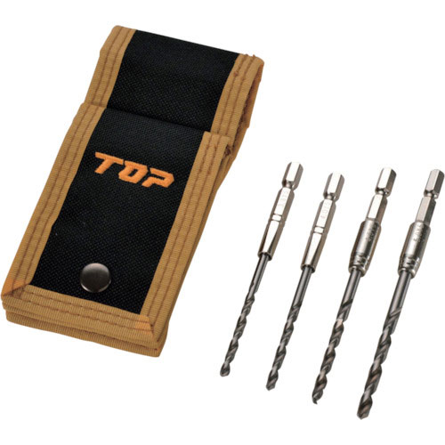 TOP 鉄工ドリル4本セット_