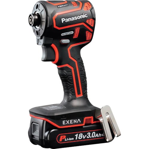 ＥＸＥＮＡ　充電インパクトドライバー　１８Ｖ３．０Ａｈ電池セット品　赤＿