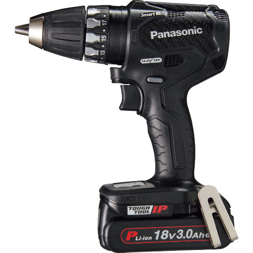 Panasonic デュアル 18V3.0Ah 充電式ドリルドライバー 黒_