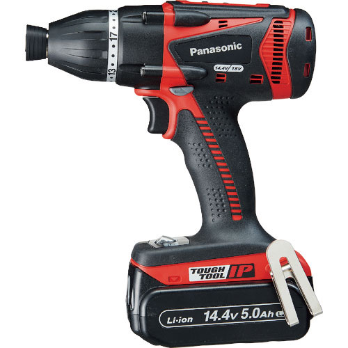 Ｐａｎａｓｏｎｉｃ　デュアル　マルチインパクトドライバー　１４．４Ｖ５．０Ａｈセット品　赤＿